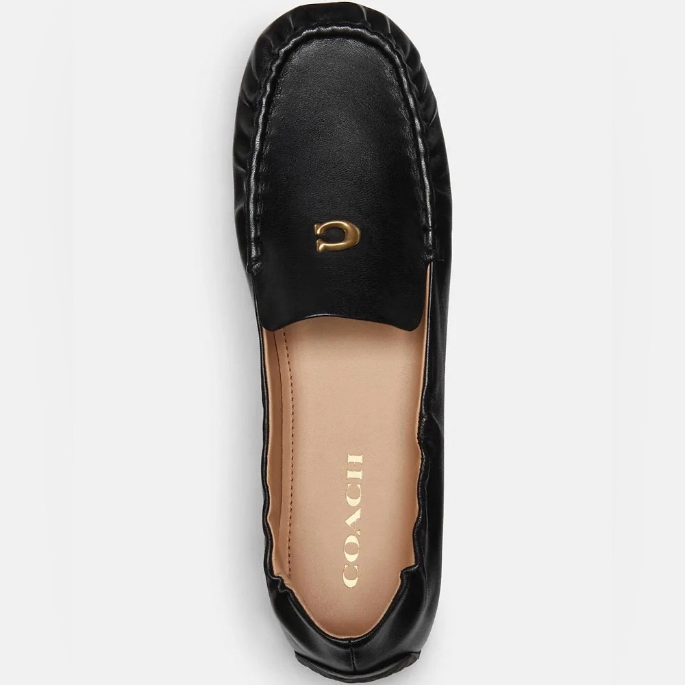 Coach Black Ronnie Leather Loafers for Women - Picture 7 of 7
